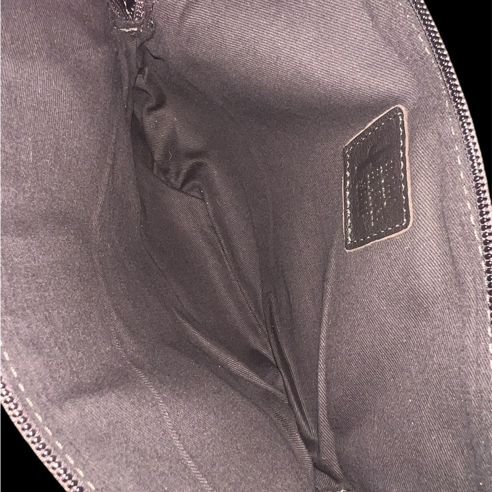 Patchwork Leather Cowhide Makeup Bag - image 3